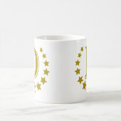 D-Buchstabe-Stern-Krone Kaffeetasse (Mittel)