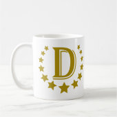 D-Buchstabe-Stern-Krone Kaffeetasse (Links)