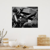 D.C. Motorrad-Polizist, 1930er Poster (Küche)