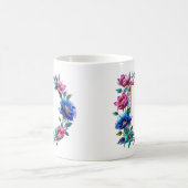 D Coffee Tasse - Blumendesign für Geschenke (Mittel)