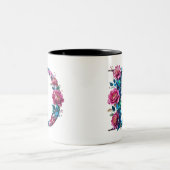 D Coffee Tasse - Blumendesign für Geschenke (Mittel)