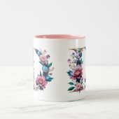 D Coffee Tasse - Blumendesign für Geschenke (Mittel)