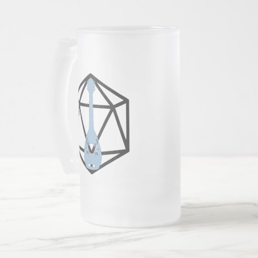 D&d-Barden-inspirierte mattierte Tasse (Vorderseite Links)