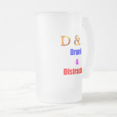 D&D Betrunken und abgelenkt Mattglas Bierglas (VorderseiteRechts)
