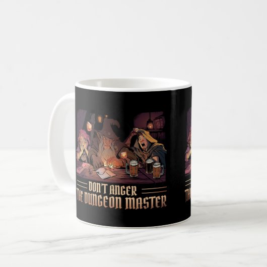 D&D Coffee Tasse, DnD Dungeon Master Gift Kaffeetasse (Vorderseite Links)