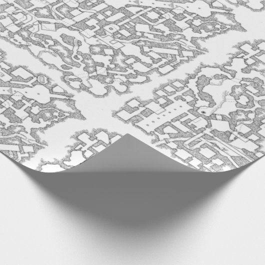 D&D Dungeon Map Wrapping Paper Geschenkpapier (Ecke)