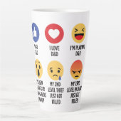 D&D Emojis Milchtasse (Vorderseite)