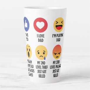D&D Emojis Milchtasse