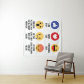 D&D Emojis Wandteppich (Beispiel (Horizontal))