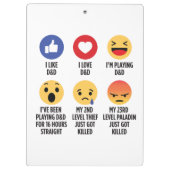 D&D Emoticons Klemmbrett (Rückseite)