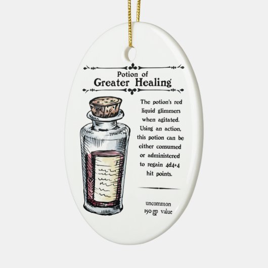 D&D Greater Healing Poke Keramik Ornament (Links)