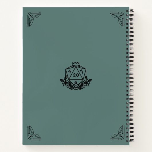 D&D Kampagne Chronicle Notebook Notizblock (Rückseite)