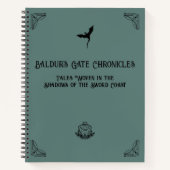 D&D Kampagne Chronicle Notebook Notizblock (Vorderseite)