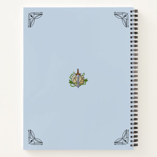 D&D Kampagne Chronicle Notebook Notizblock (Rückseite)