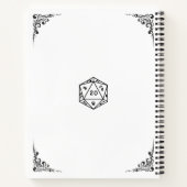 D&D Kampagne Chronicle Notebook Notizblock (Rückseite)