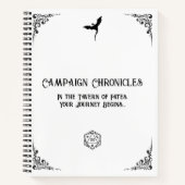 D&D Kampagne Chronicle Notebook Notizblock (Vorderseite)