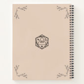 D&D Kampagne Chronicle Notebook Notizblock (Rückseite)