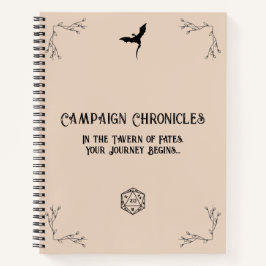 D&D Kampagne Chronicle Notebook Notizblock