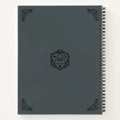 D&D Kampagne Chronicle Notebook Notizblock (Rückseite)