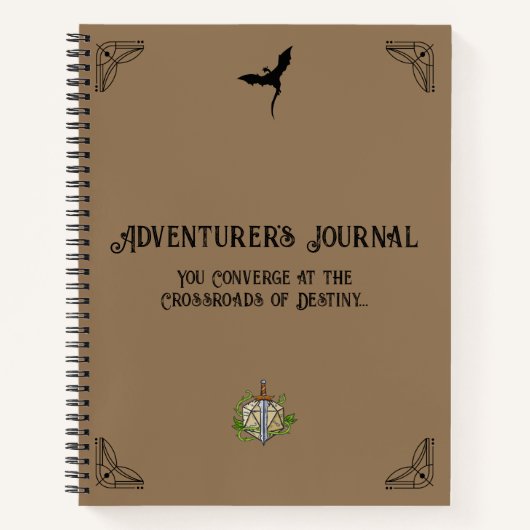 D&D Kampagne Chronicle Notebook Notizblock (Vorderseite)