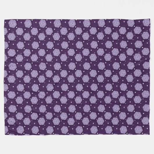 D&D-Knöchel, Mythische D20 Fleece Blanket (Vorderseite (Horizontal))