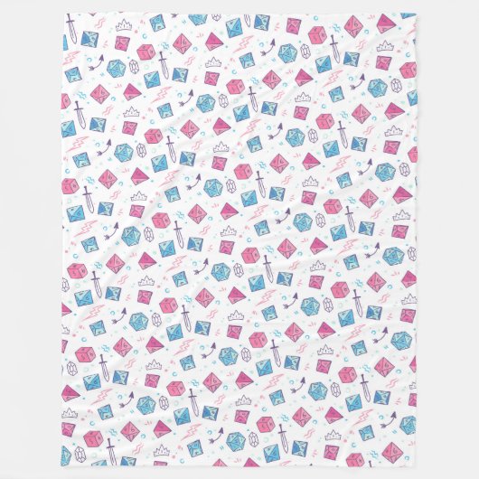 D&D-Knöchel, Niedliche D20 Fleece Blanket (Vorderseite)