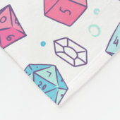 D&D-Knöchel, Niedliche D20 Fleece Blanket (Ecke)
