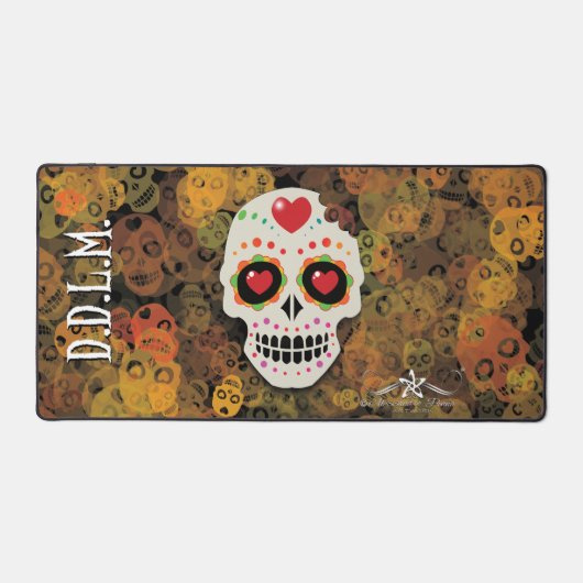 D.D.L.M. Calavera Schreibtischunterlage (Vorderseite)