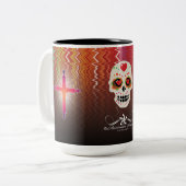 D.D.L.M. Calavera Zweifarbige Tasse (Vorderseite Links)