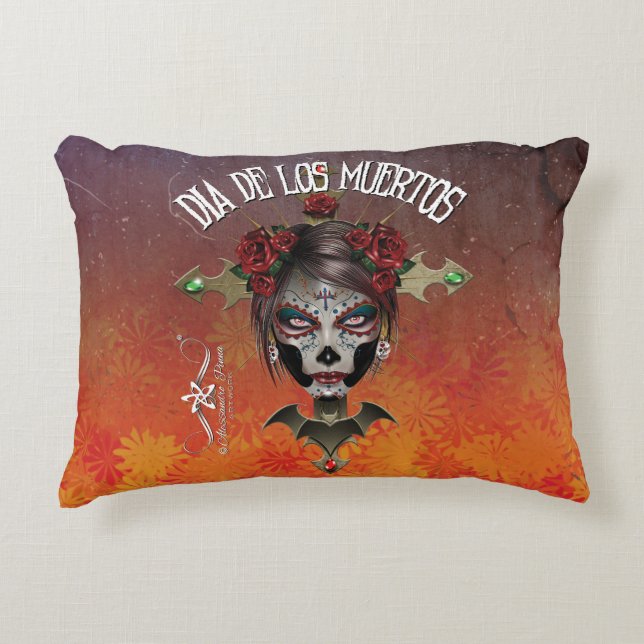 D.D.L.M. La Catrina Dekokissen (Vorderseite)
