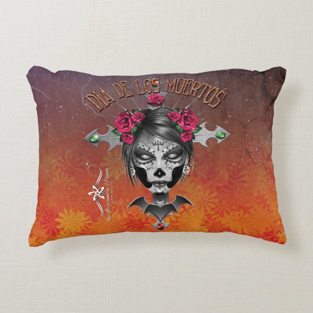 D.D.L.M. La Catrina Dekokissen (Vorderseite)