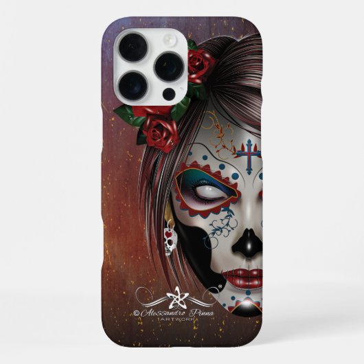 D.D.L.M. La Catrina iPhone Hülle (Rückseite)