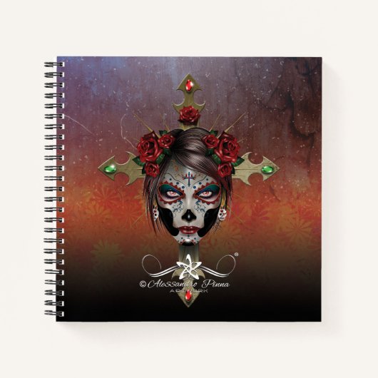 D.D.L.M. La Catrina Notizblock (Vorderseite)
