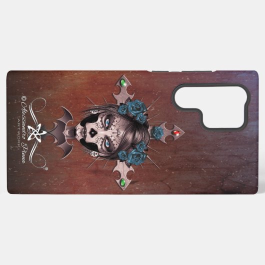 D.D.L.M. La Catrina Samsung Galaxy Hülle (Rückseite (Horizontal))