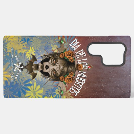 D.D.L.M. La Catrina Samsung Galaxy Hülle (Rückseite (Horizontal))