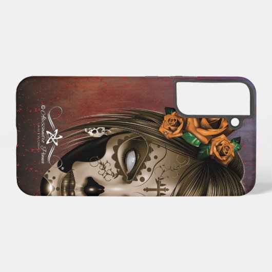D.D.L.M. La Catrina Samsung Galaxy Hülle (Rückseite (Horizontal))