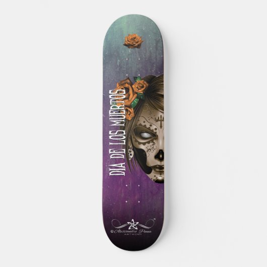 D.D.L.M. La Catrina Skateboard (Vorderseite)