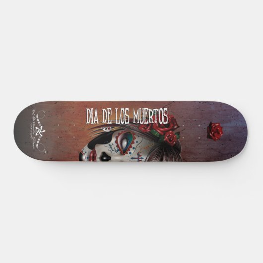 D.D.L.M. La Catrina Skateboard (Horizontal)