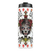 D.D.L.M. La Catrina Thermosbecher (Vorderseite)