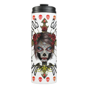 D.D.L.M. La Catrina Thermosbecher