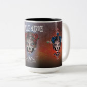 D.D.L.M. La Catrina Zweifarbige Tasse (VorderseiteRechts)