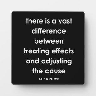 D.D. Palmer Chiropractic Quote Series Plaque Fotoplatte