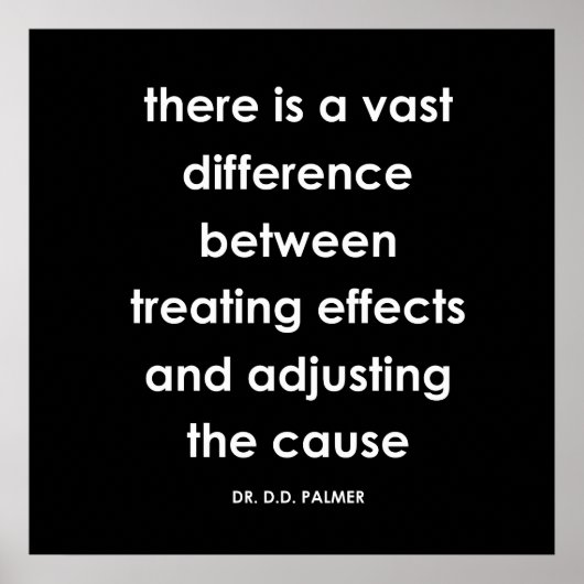 D.D. Palmer - Chiropractic Quote Series Print Poster (Vorne)