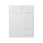 D&D Player Session Notepad Notizblock (Rotiert)