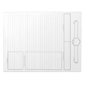 D&D Player Session Notepad Notizblock (Vorderseite)