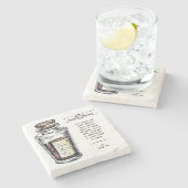 D&D Superior Heiltränke: Marmor-Untersetzer Steinuntersetzer (Seitenansicht)