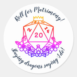 D&D Wedding Party Sticker Set: Rolle für Ehe