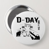 D-DAY 6. Juni 1944 Button (Vorne & Hinten)