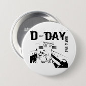 D-DAY 6. Juni 1944 Button (Vorne & Hinten)