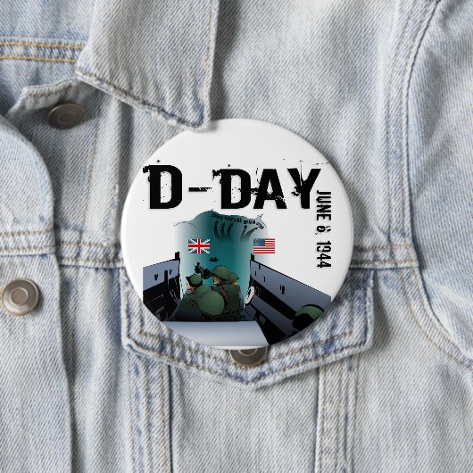 D-DAY 6. Juni 1944 Button (Beispiel)